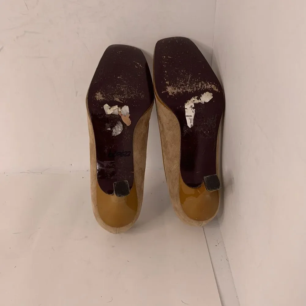 Via Spiga 5 1/2 M Shoes  Women's Tan Suede pumps made in‎ Italy